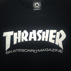 thrasher logo long sleeve